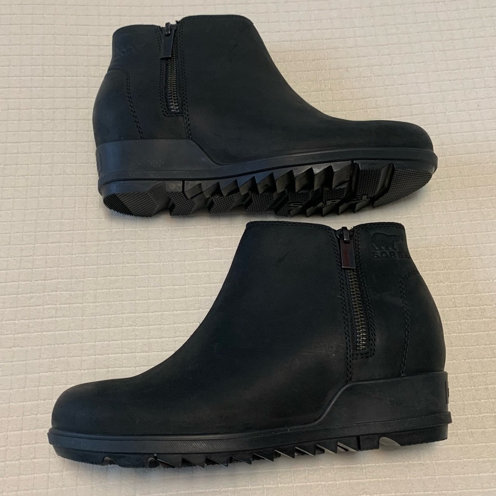 Sorel black leather ankle boots - Picture 12 of 16